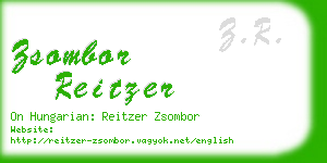 zsombor reitzer business card